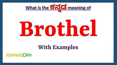 brothel meaning in kannada|Brothel Meaning In Kannada .